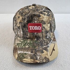 New with Tags Toro Realtree Camo Snap Back Baseball Cap Hat *Embroidered Logo